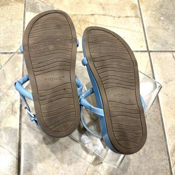 Vionic Adley T-strap sandals- 7 - blue - Picture 14 of 14